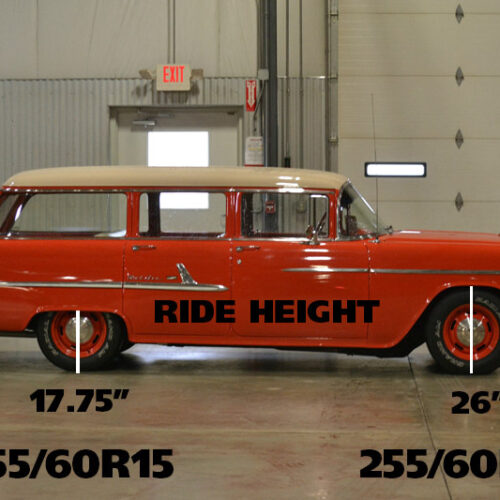 Ridetech 55-57 Chevrolet Wagon Composite Leaf Springs w/ HQ Shock Kit - 2in Drop - Image 2