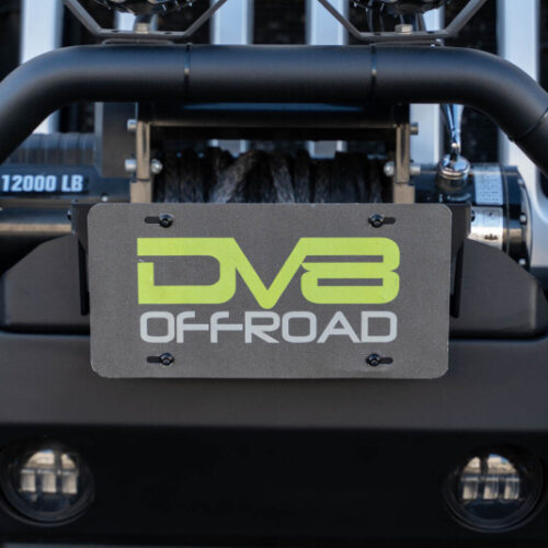 DV8 Offroad Fairlead Mounted Flip-Up License Plate Bracket - Image 3
