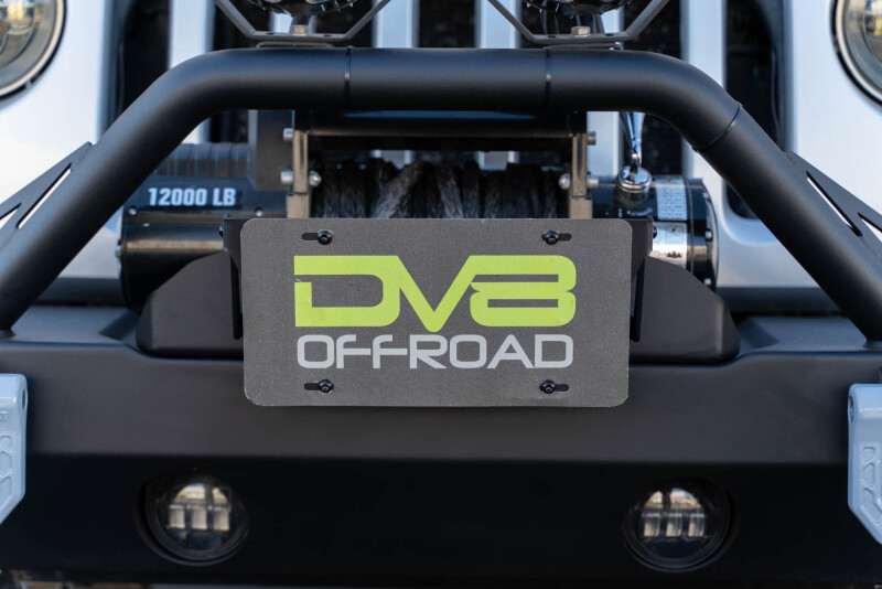 DV8 Offroad Fairlead Mounted Flip-Up License Plate Bracket - Image 3