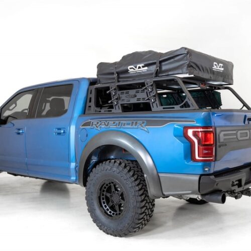 Addictive Desert Designs for 2015+ Ford F-150 Overlander Chase Rack w/ 3rd Brake Light - Hammer Black - Image 3
