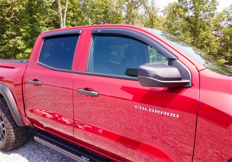 AVS 2023 Chevrolet Colorado / GMC Canyon Ventvisor Outside Mount Window Deflectors 4pc - Smoke - Image 6