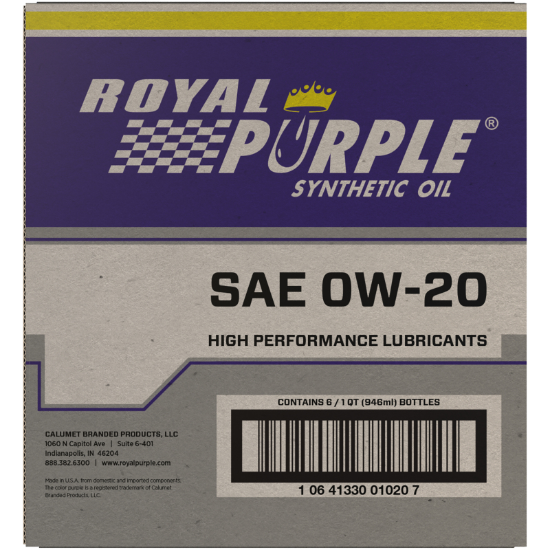 Royal Purple Premium Synthetic High Performance Multi-Grade 0W20 Motor Oil - 1 Quart - Image 3