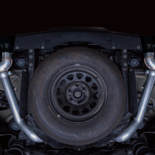 AWE Tuning 2021+ GMC Suburban/Yukon XL 5.3L 0FG Split Rear Exit Catback - Quad Diamond Blk Tips - Image 7