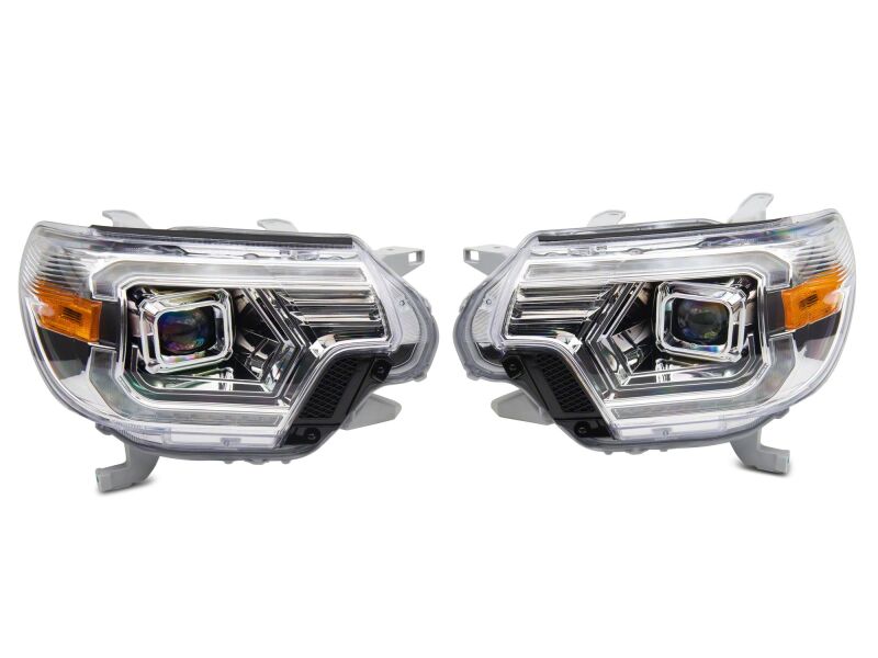 Raxiom for 2012-2015 Toyota Tacoma Axial Series Switchback Projector Headlights- Chrome- Clear Lens - Image 6
