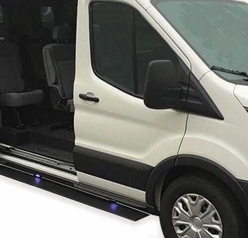Alternative view of AMP Research PowerStep - Black for 19-21 Mercedes Sprinter Van