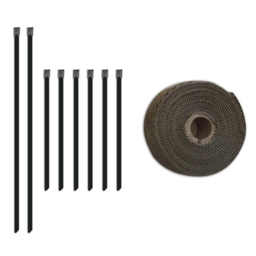 Mishimoto 2 inch x 35 feet Heat Wrap with Stainless Locking Tie Set - Image 2