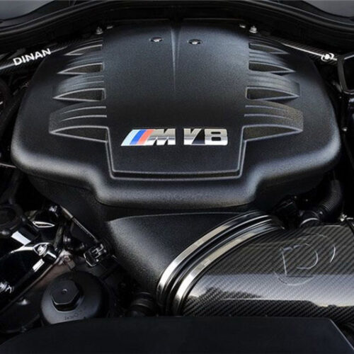Alternative view of Dinan for 08-13 BMW M3 (E90/E92/E93) Carbon Fiber Strut Tower Braces - Front