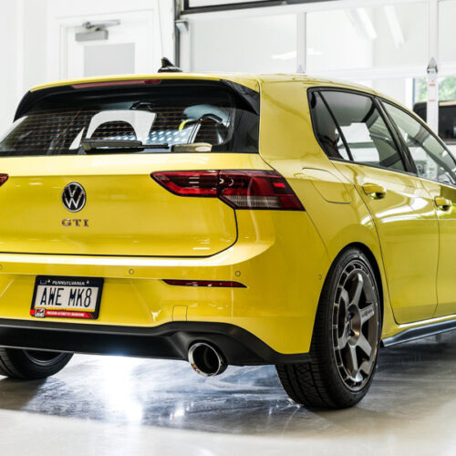 AWE Tuning Touring Edition Exhaust - Chrome Silver Tips for 2022 VW GTI MK8 - Image 5