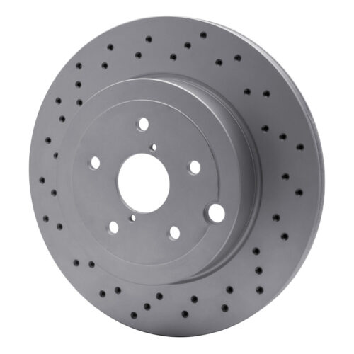 DFC 18-21 Subaru WRX STI Rear Drilled Hi-Carbon Alloy Geomet Coated Rotor - Image 2