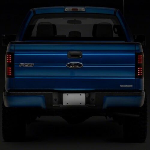 Raxiom for 2009-2014 Ford F-150 Styleside Axial Series LED Tail Lights- Black Housing (Smoked Lens) - Image 7