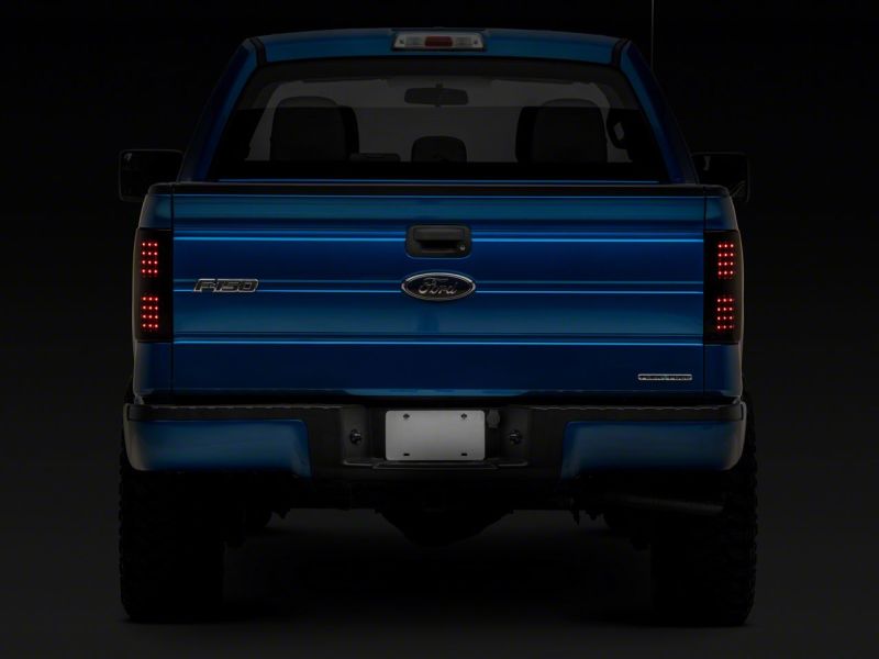 Raxiom for 2009-2014 Ford F-150 Styleside Axial Series LED Tail Lights- Black Housing (Smoked Lens) - Image 7