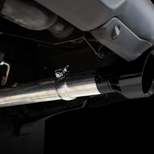Alternative view of AWE Tuning Cat-Back Exhaust - Diamond Black Tips for 19-21 RAM 1500 5.7L (w/Cutouts) 0FG Dual Rear Exit