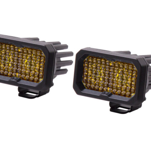 Diode Dynamics Stage Series 2 In LED Pod Pro - Yellow Flood Standard ABL (Pair) - Image 8
