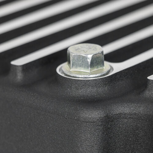 aFe Power Pro Series Engine Oil Pan Black w/Machined Fins; 11-16 Ford Powerstroke V8-6.7L (td) - Image 8
