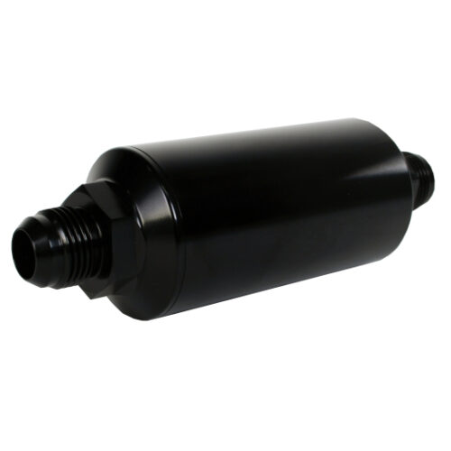 Aeromotive In-Line Filter - AN -10 size Male - 10 Micron Microglass Element - Bright-Dip Black - Image 3