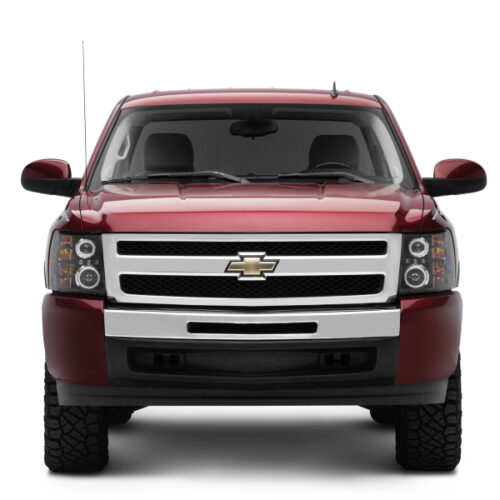 Raxiom for 2007-2013 Silverado 1500 Super White LED Halo Projector Headlights- Black Housing (Clear Lens) - Image 8