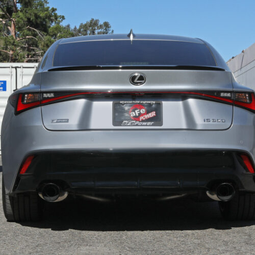 aFe Power Takeda 14-22 Lexus IS350 V6 2.5in. 304 Stainless Steel Axle-Back Exhaust System w/ Black Tip - Image 7