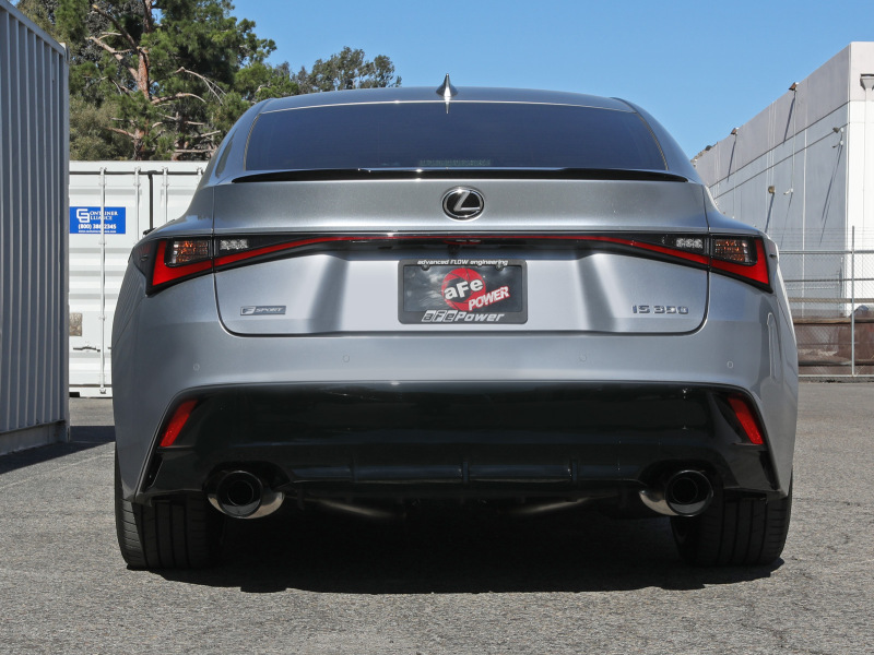 aFe Power Takeda 14-22 Lexus IS350 V6 2.5in. 304 Stainless Steel Axle-Back Exhaust System w/ Black Tip - Image 7