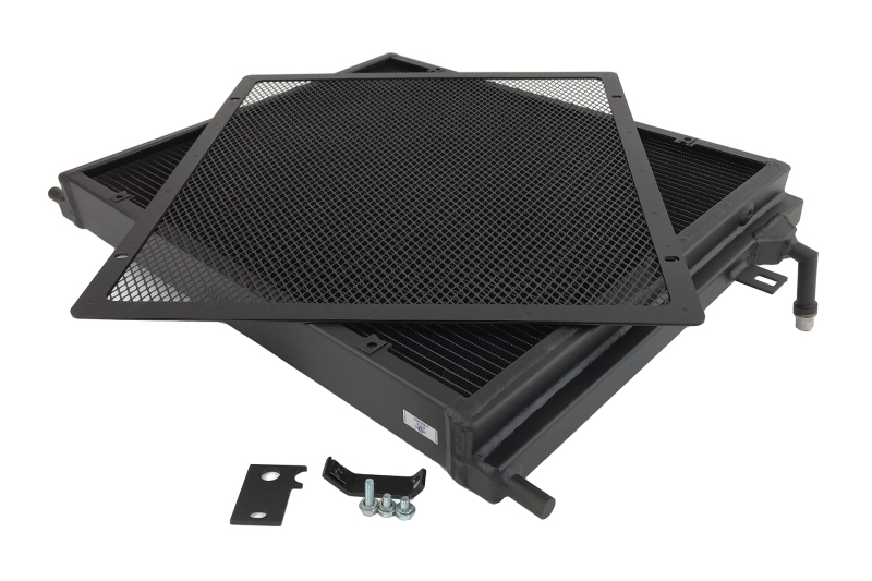 CSF BMW B58/B48 Front Mount Triple-Pass Heat Exchanger w/Rock Guard - Black - Image 4