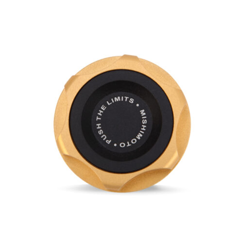 Alternative view of Mishimoto Oil FIller Cap - Gold for Subaru