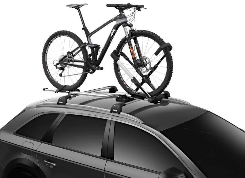 Thule UpRide - Upright Bike Rack (No Frame Contact) - Silver/Black - Image 9