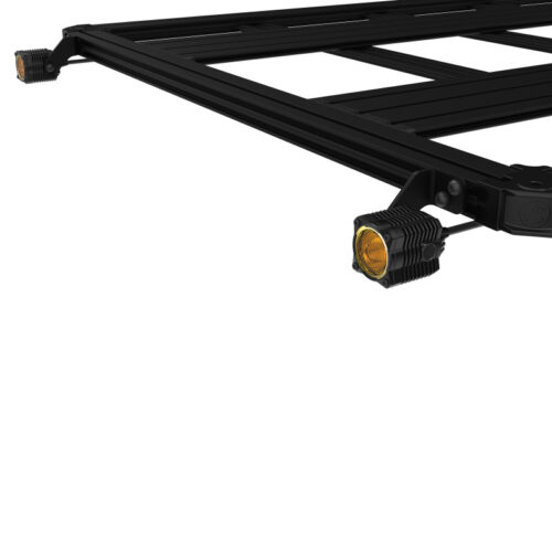 Alternative view of KC HiLiTES Platform One FE1 Rear Roof Rack Light Mounts (Does Not Include Rack)