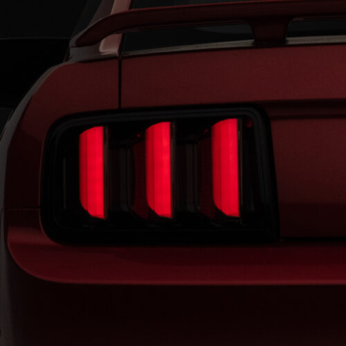 Raxiom for 2005-2009 Ford Mustang Vector V2 LED Tail Lights- Black Housing (Smoked Lens)