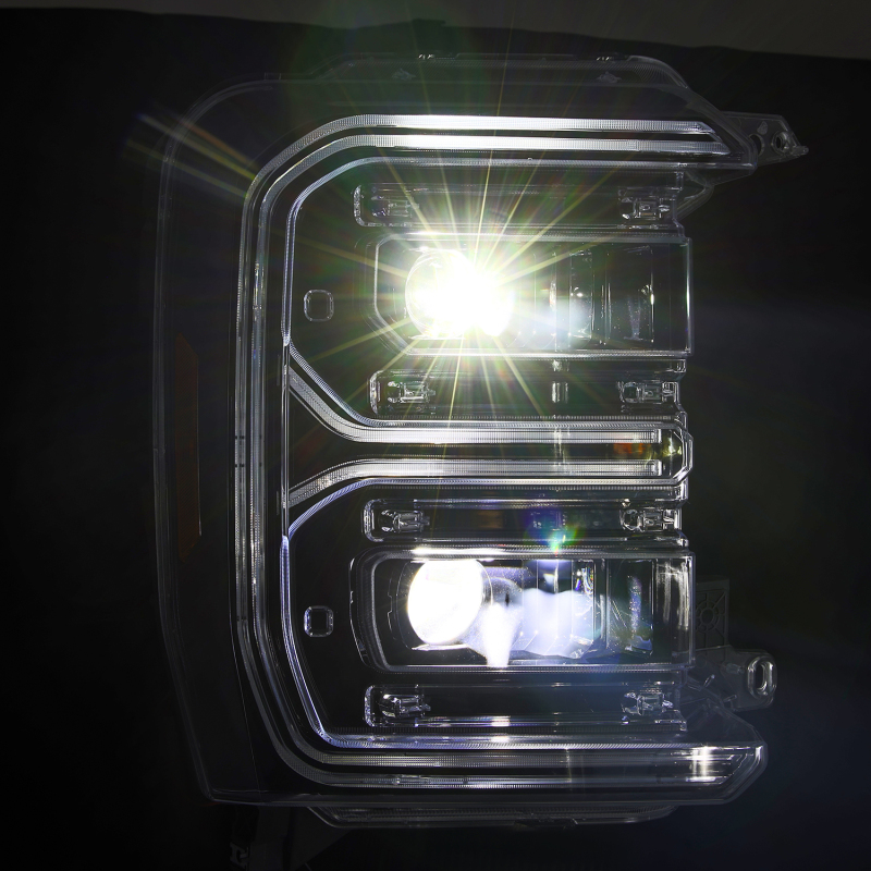 AlphaRex 23-26 Ford F-250 SD LUXX LED Proj Headlights Alpha Blk w/Activ Light/Seq Signal/Switchback - Image 5