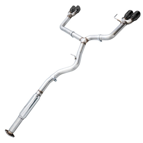 Alternative view of AWE Tuning Track Edition Exhaust - Diamond Black Tips (102mm) for Subaru WRX/STI VA/GV Sedan