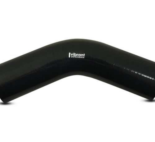 Vibrant 45 Degree Silicone Elbow 1.625in ID x 5.00in Leg Length - Black
