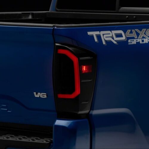 Raxiom for 2016-2023 Toyota Tacoma Axial Series LED Tail Lights- Black Housing- Smoked Lens - Image 4