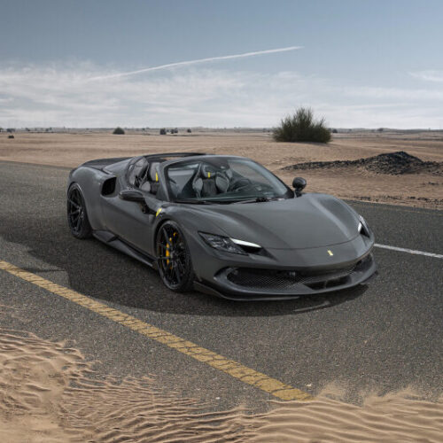 Alternative view of Vossen x Novitec NF10 21x9.5in - 5x114.3 BP - ET38 - Gloss Black Ferrari 296 Front Wheel