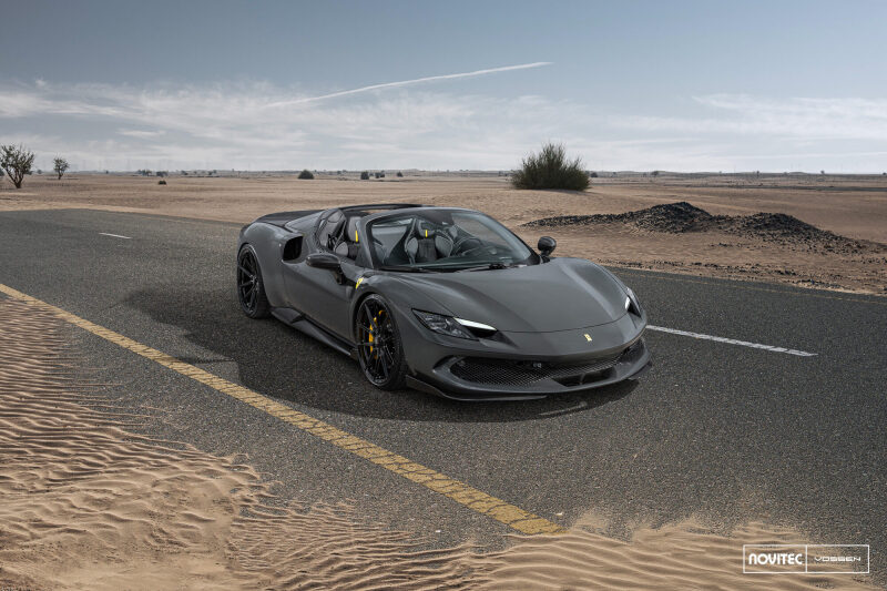 Vossen x Novitec NF10 21x9.5in - 5x114.3 BP - ET38 - Gloss Black Ferrari 296 Front Wheel - Image 2