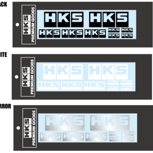 HKS 51003-AK147 LOGO Sticker a la carte WHITE