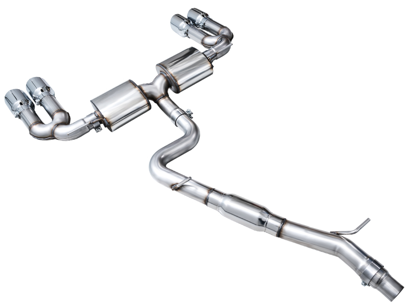 AWE Tuning Touring Edition Exhaust - Chrome Silver Tips for 22-24 Audi 8Y S3 - Image 5