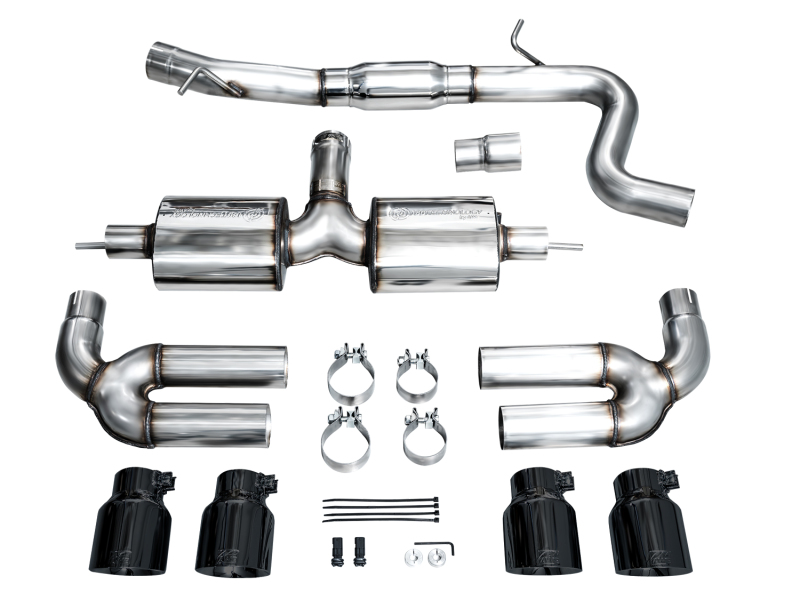 AWE Tuning Touring Edition Exhaust - Diamond Black Tips for 22-24 Audi 8Y S3 - Image 7