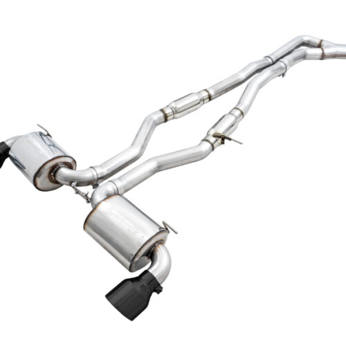 AWE Tuning 3015-33132 2020 Toyota Supra A90 Resonated Touring Edition Exhaust - 5in Diamond Black Tips