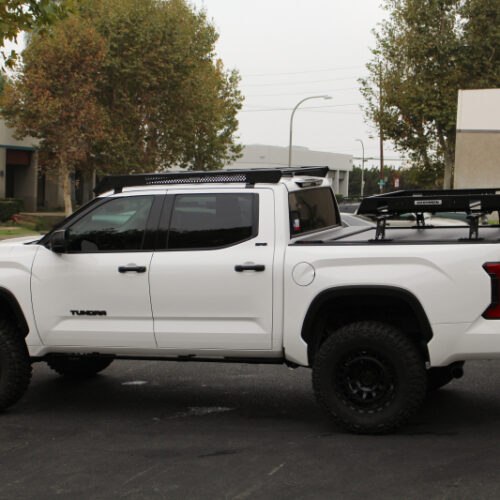Go Rhino 22-23 Toyota Tundra CrewMax Ceros Low Profile Roof Rack - Tex. Blk - Image 4