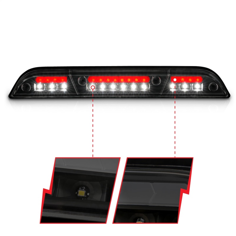 ANZO 15-20 Ford F-150 - F-450 LED Third Brake Light - Black Housing/Smoke Lens - Image 3