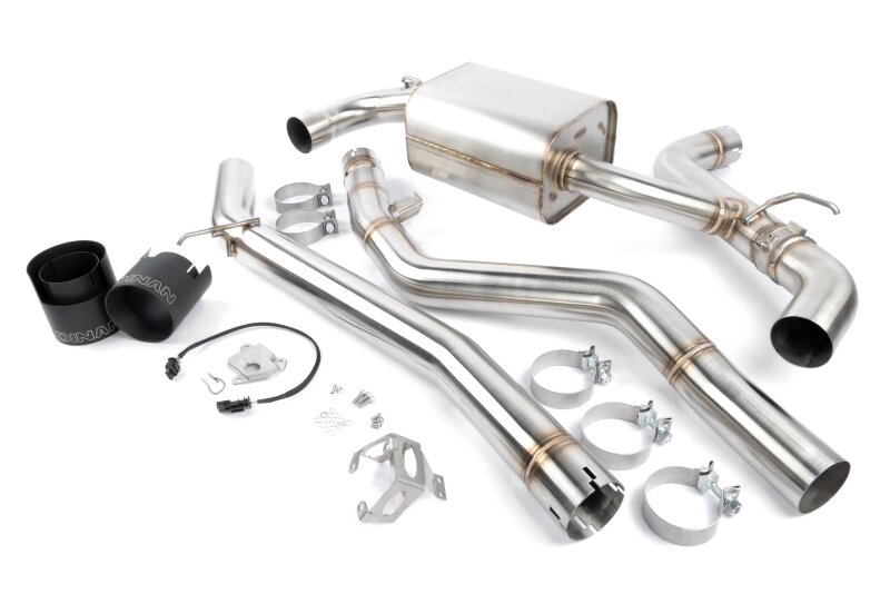 Dinan for 20-26 Toyota GR Supra (A90/A91) 3.0T Valved Catback Exhaust System - Black Tips
