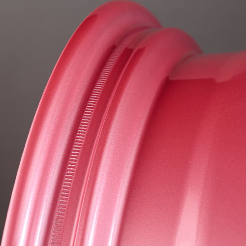 Gram Lights 57DR 18x9.5 +38 5x100 Sakura Pink Wheel (w/ Center Cap & No. 21 BK Air Valve) - Image 2