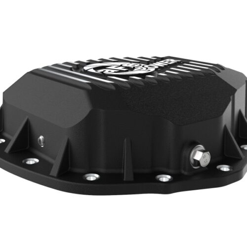 aFe Power 2020 Chevrolet Silverado 2500 HD Rear Differential Cover Black ; Pro Series w/ Machined Fins - Image 6