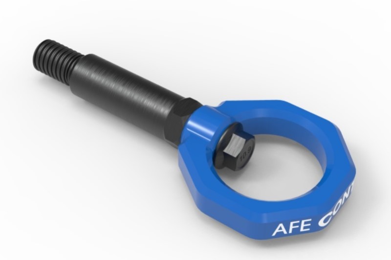 aFe Power Control Front Tow Hook Blue BMW F-Chassis 2/3/4/M
