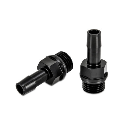 Mishimoto 2pcs M16x1.5 3/8in Aluminum Catch Can Fitting Black - Image 2