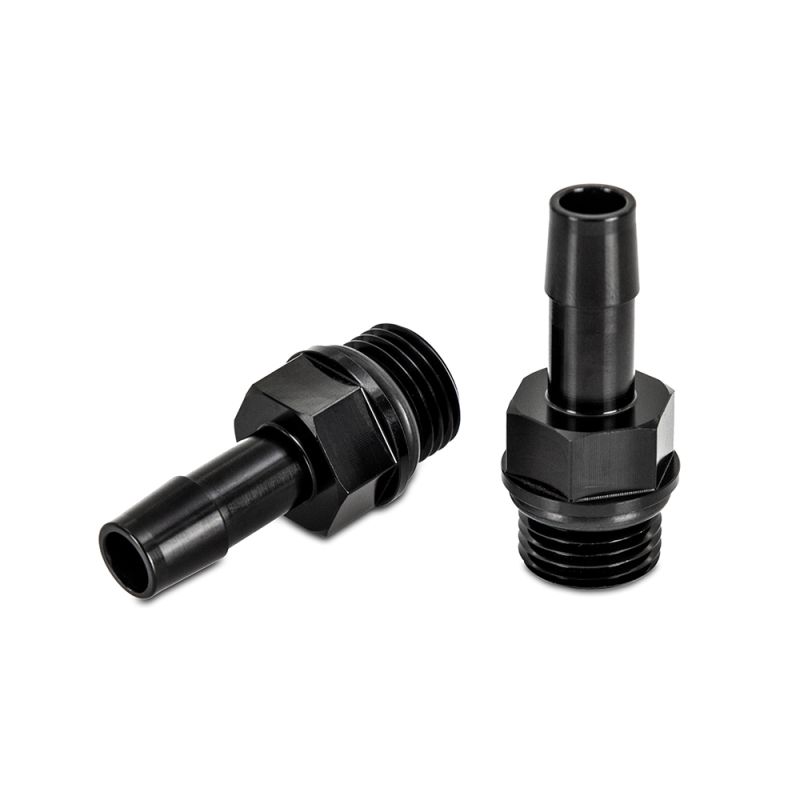 Mishimoto 2pcs M16x1.5 3/8in Aluminum Catch Can Fitting Black - Image 2