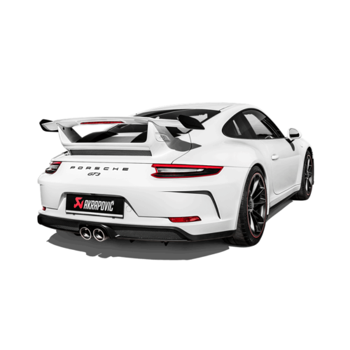 Akrapovic Slip-On Race Line (Titanium) w/Titanium Tail Pipe Set for 2018 Porsche 911 GT3 (991.2) - Image 3
