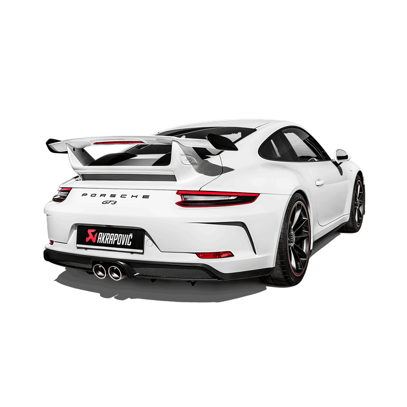 Akrapovic Slip-On Race Line (Titanium) w/Titanium Tail Pipe Set for 2018 Porsche 911 GT3 (991.2) - Image 3