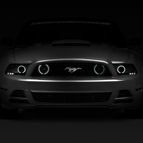 Alternative view of Raxiom for 2013-2014 Ford Mustang GT CCFL Halo Fog Lights (Smoked)
