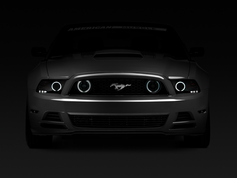 Raxiom for 2013-2014 Ford Mustang GT CCFL Halo Fog Lights (Smoked) - Image 2