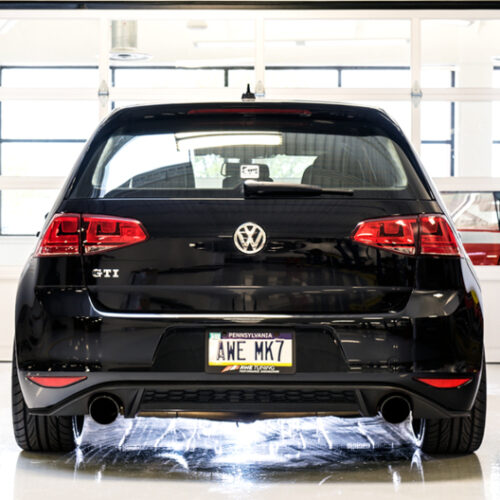 AWE Tuning Touring Edition Exhaust - Diamond Black Tips for VW MK7 GTI - Image 4
